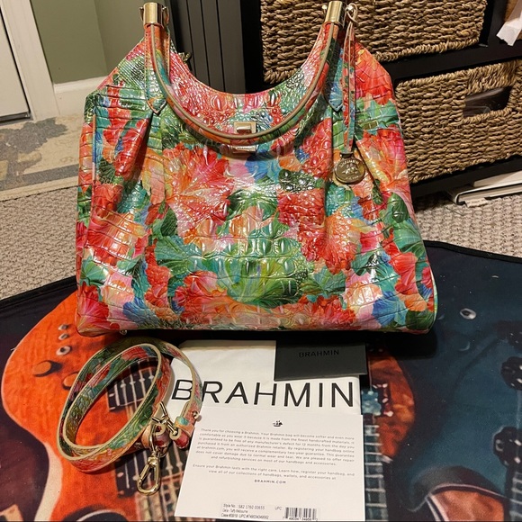 Retired! Brahmin Taffy Celia Satchel! NWT - Picture 5 of 15